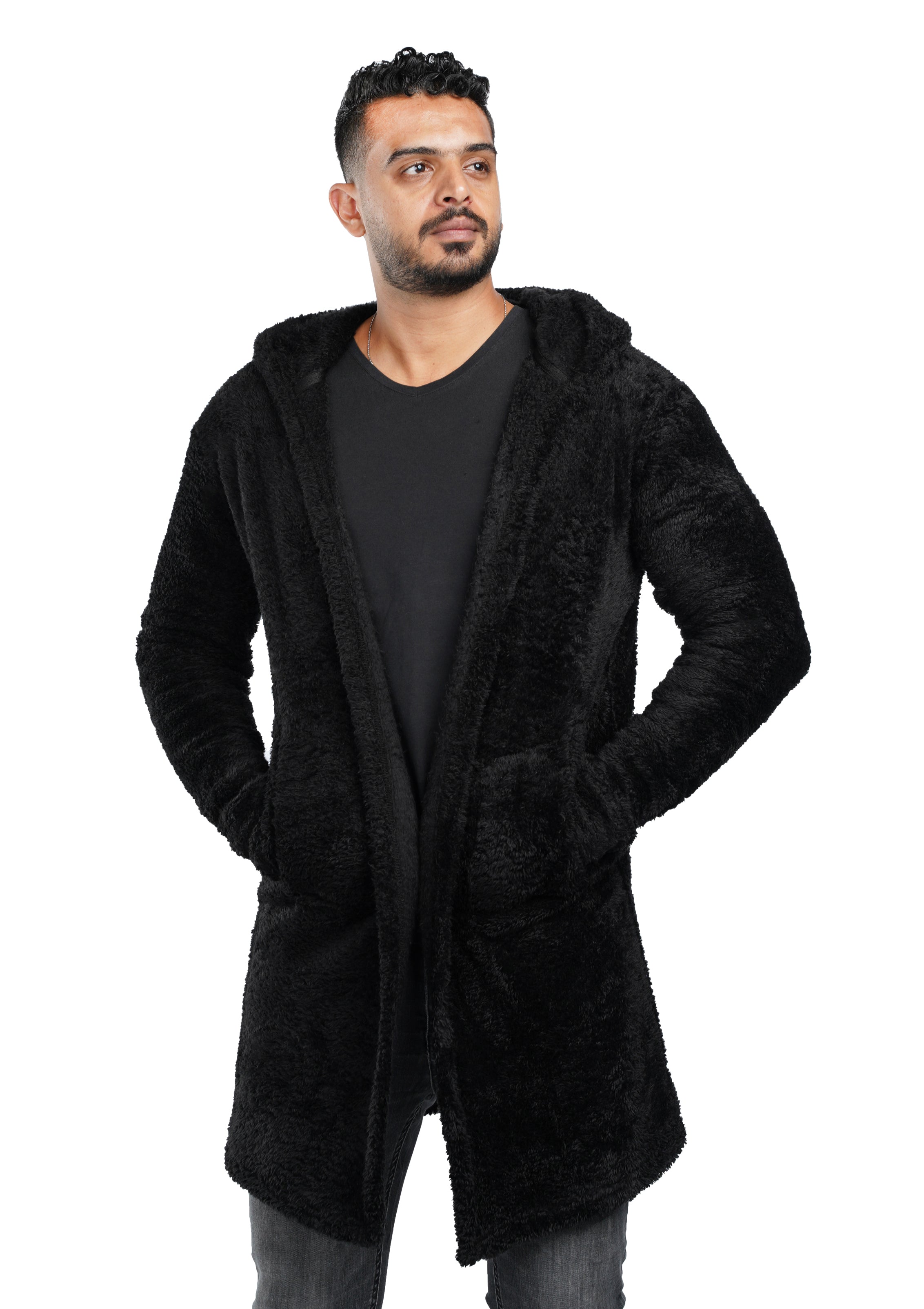 Black Fur cardigan